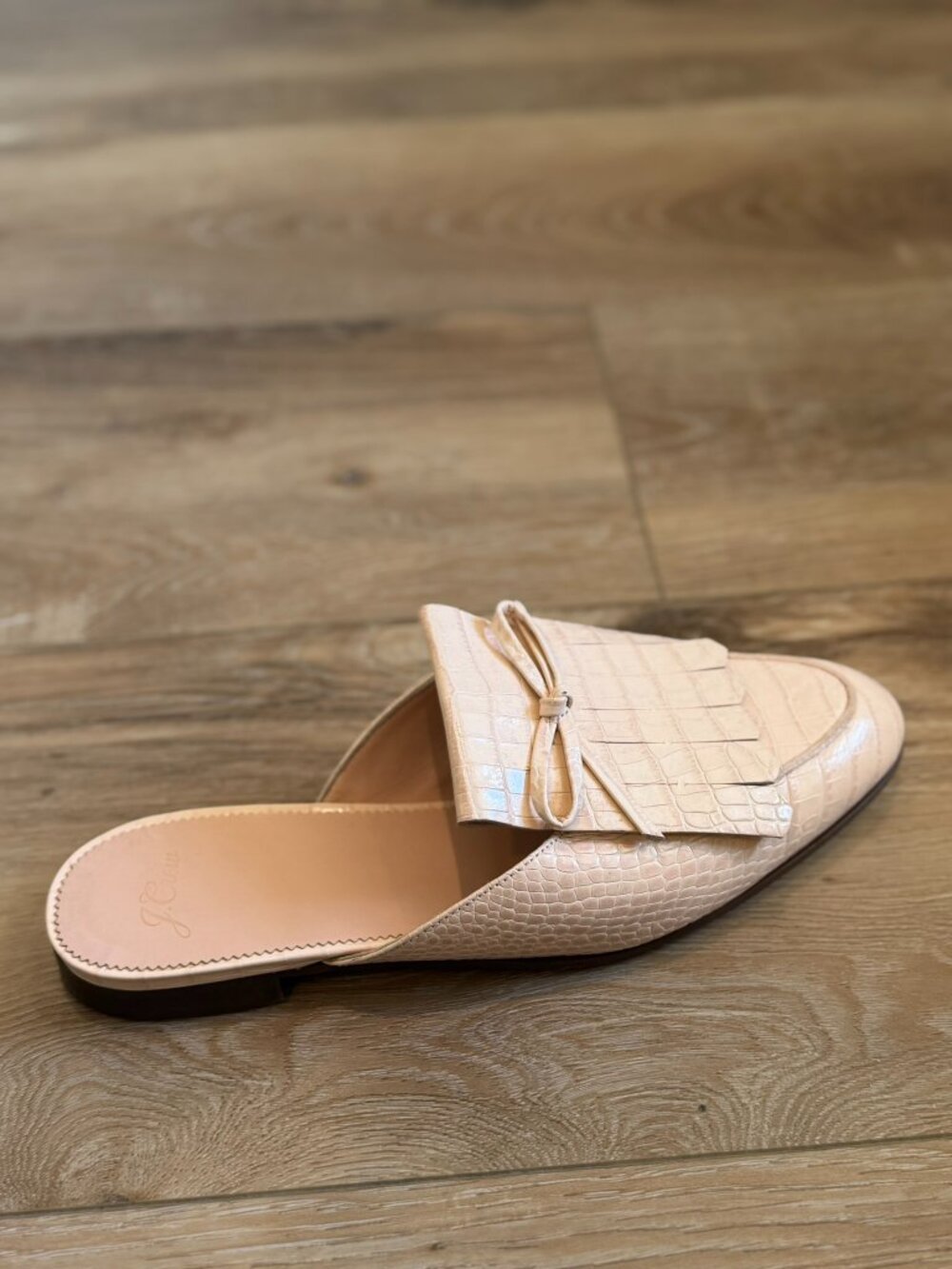 J Crew Academy Kiltie Loafer Mules Sz 9.5 - Picture 8 of 10